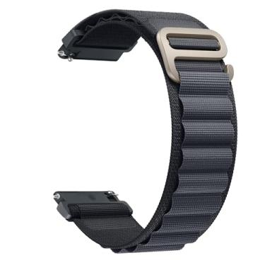 Imagem de Pulseira de nylon compatível com Samsung Galaxy Watch 7/FE/6/5 Pro 4 3/Watch 4 6 Classic/Active/Gear S2 S3 Frontier, pulseira esportiva de 20 mm e 22 mm para Galaxy Watch de 47 mm, 43 mm, 45 mm, 40