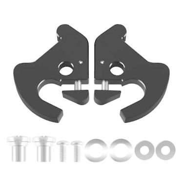 Imagem de SWESGI Kit de clipes de trava destacável giratório Sissy Bar Rack de bagagem para Electra Road Street Glide Road King Softail Night Train Fat Boy 883 1200 Liga de alumínio