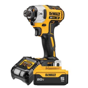 Imagem de Parafusadeira Dewalt Dcf887 20v Bat 5ah Xr e Carregador Bv
