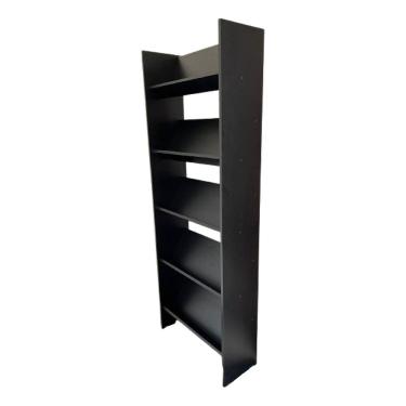 Imagem de Estante Expositor Organizador para Livros, Revistas, Quadros com 5 Prateleiras - Preto