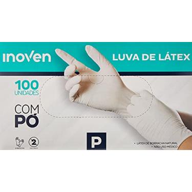 Imagem de Luva Látex Natural Descartável Com Pó Inoven Tamanho P - Cartucho com 100 Unidades