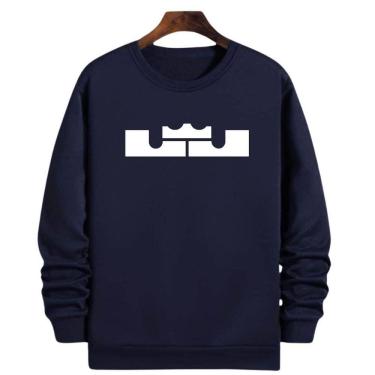 Imagem de Blusa Moletom Gola Basquete Lebron James Logo Basketball