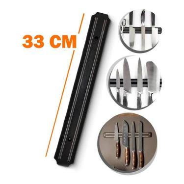 Imagem de Barra Magnética Suporte Facas E Ferramentas Imã Cozinha 33cm - Decor H