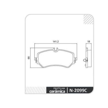 Imagem de Pastilha De Freio - Amarok 2018 A 2021 - N2099C - COBREQ