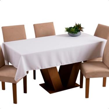 Imagem de Toalha de Mesa para 10 Lugares Retangular 3,00x1,40m Oxford (Branco)