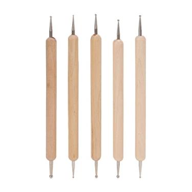 Imagem de Ferramentas de Pontilhar, 5 Peças Ferramenta de Pontilhar Unhas, Caneta de Gravação Em Relevo para Artesanato Com Argila e Cerâmica, Ferramentas de Ponto de Arte Em Relevo