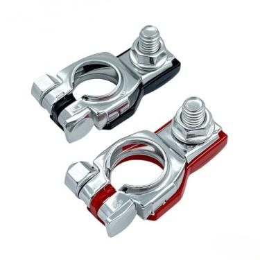 Imagem de LEOWAUS Conectores de terminal de bateria compatíveis com Nissan Altima Maxima Rouge Sentra Murano Infiniti conjunto universal positivo e negativo substituição # 243407F000 243407F001 9098205035