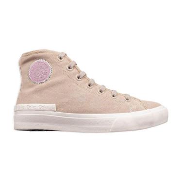 Imagem de Tênis Coca-Cola Casual Sunset Suede Hi Areia e Rosa Feminino-Feminino