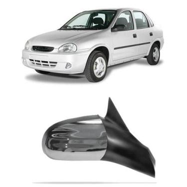 Imagem de Par capa retrovisor corsa 1996 a 2009 cromado - FLASH