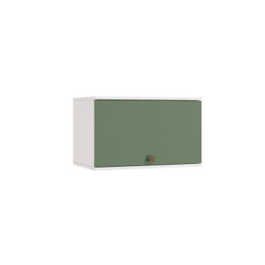 Imagem de Armário Aéreo Celeste Kappesberg 100% Mdf 1 Porta Basculante Branco/verde 60cm