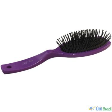 Imagem de Escova Para Cabelo Almofadada Oval Roxo
