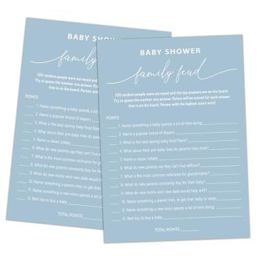 Imagem de Baby Shower Family Feud Game – Pacote com 30 cartas de jogo, 1 chave de resposta, jogo de chá de bebê para meninos e meninas, decorações de chá de bebê neutro, suprimentos para jogos de feud de