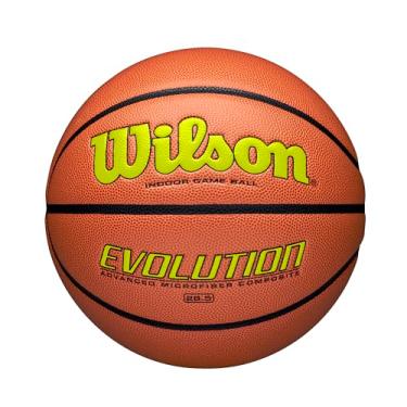 Imagem de Jogo de basquete Wilson Evolution, Intermediário - 71,82 cm (28,5"), Amarelo, Intermediate - 28.5"