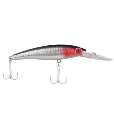 Imagem de Ultra Long Casting Fishing Lure 20cm Saltwater Acalando a isca dura com 2 ganchos para grandes pescadores profissionais do mar azul roxo amarelo (Estilo 2)