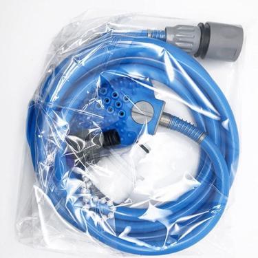 Imagem de Ducha Massageadora Pet Para Banho Com Mangueira 2,50m Azul