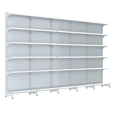 Imagem de Gondola Parede 202 Fit Farmacia Ate 5 Metros Branco Pe Branc