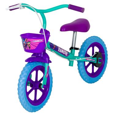 Imagem de TK3 Track Bicicleta de Equilíbrio Infantil Aro 12 Ranger VV Azul Tiffany e Roxo