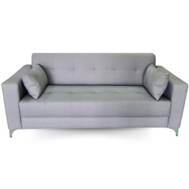 Imagem de Sofá  Gianni Tecido Acquablock Pé Aço Cromado  180cm - 4R Estofados, C