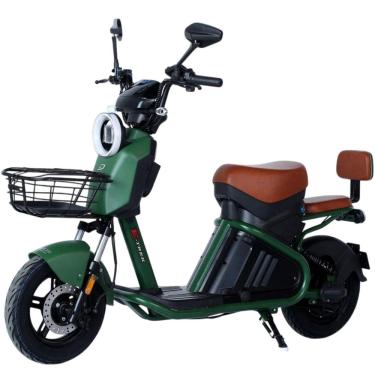 Imagem de Bicicleta Scooter Elétrica 1000W  48V 22AH com Entrada USB E-Trek Duos Verde