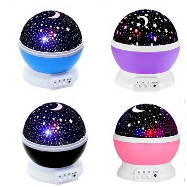 Imagem de Luminária Projetor de Galáxia Estrelas 360º Galaxy Abajur Star Master,