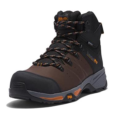 Imagem de Timberland Switchback Composite Safety Toe masculino impermeável, Marrom/laranja, 11.5