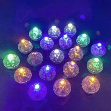 Imagem de Mini Luzes De Balão Individual LED Bateria Minúscula Sem Fio Para Decorar Sua Varanda Festas(Colorido,150)