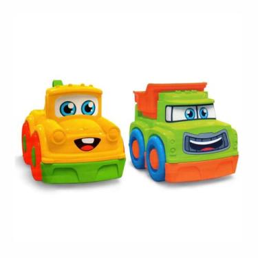 Imagem de Carrinho Happy Cars JP Brink 2 Unidades Brinquedo Infantil