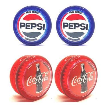 Imagem de Kit Com 4 Yoyos (ioio,yo-yo) De Rolamento Coca Pepsi Fanta - YoyoBrasi