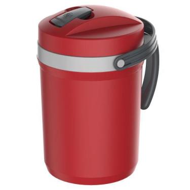 Imagem de Garrafa Térmica Fliptop 2,5 Litros Vermelha Termolar - Ideal para Tere