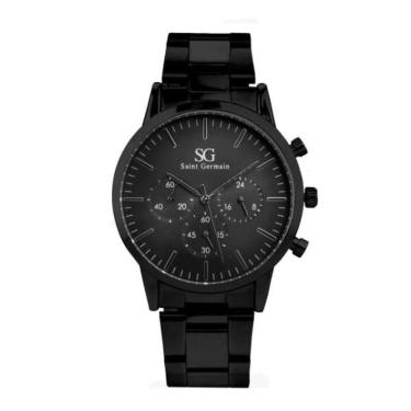 Imagem de Relógio masculino Chrono Full Black 42mm Saint Germain