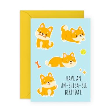 Imagem de CENTRAL 23 Cartões de aniversário Shiba Inu para homens e mulheres - Have AN UN-SHIBA-BLE Birthday - Cartões de aniversário de cachorro para mãe e pai - Presentes de dono de animal de estimação para