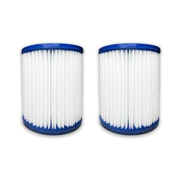 Imagem de Nispira Substituição de filtro de piscina para cartucho Bestway Flowclear Tipo I Filtro de piscina (110-120V) 58093E-CASE 330 galões | Pacote com 2