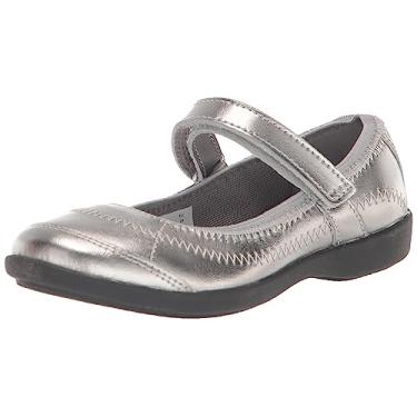 Imagem de Hush Puppies Sapatilha infantil Hp-Reese Mary Jane, Pewter, 2 Little Kid