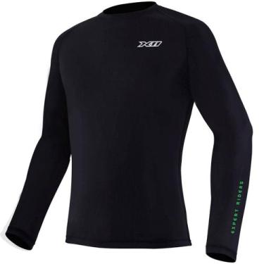 Imagem de Blusa Climate 1 Segunda Pele X11 Térmica Motoqueiro Ciclista Preta Tam