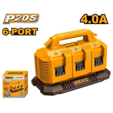 Imagem de Carregador de Bateria 6 Portas Bivolt Linha P20S INGCO