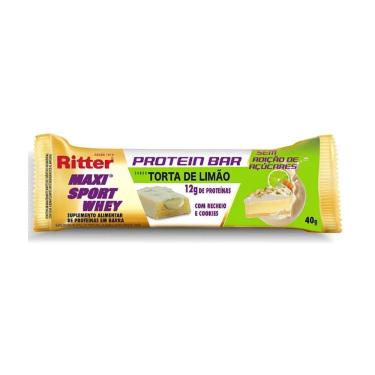 Imagem de Barra Proteica Ritter Maxi Sport Whey Torta de Limão 12g de Proteína 40g