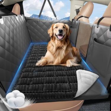Imagem de Cama para cachorro no banco traseiro, antiderrapante, para assento traseiro do carro, macia e confortável, tapete de cama para animais de estimação para viagem, cobertor de carro de animal de