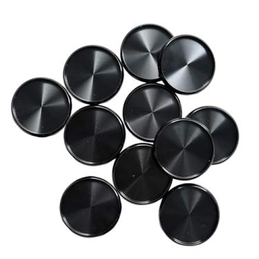 Imagem de Discos planejadores de alumínio premium – Pacote com 11 – Virar página suave – Compatível com Happy Planner, TUL, ARC – FeroniArt (preto, 1,25)