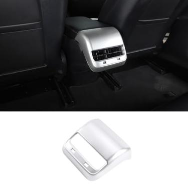 Imagem de Aotumcer Capa de ventilação de ar condicionado traseiro com acabamento protetor de capa anti-chute compatível com Tesla Model 3/Model Y 2017-2021, acabamento de ventilação A/C traseiro, capa de
