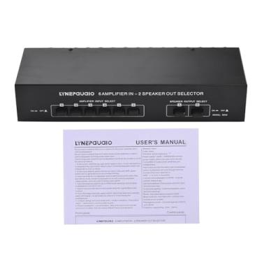 Imagem de Sonew Amplificador Seletor de Alto-falante Comutador Seletor de Caixa Divisor de Alto-falante para de Som Estéreo Doméstico, Controle Perfeito sobre Distribuição de áudio, Manuseio