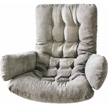 Imagem de Almofada para cadeira suspensa em formato de ovo, almofada para cadeira de balanço tipo rede, almofada macia e confortável para assento e encosto de cesto suspenso