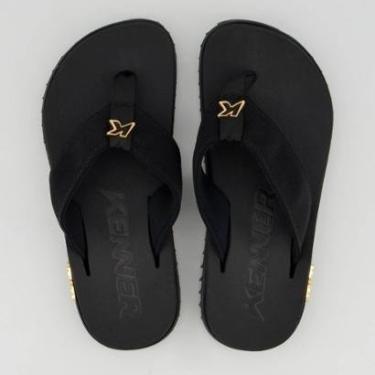 Imagem de Chinelo Kenner Kivah Preto e Dourado-Masculino