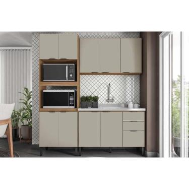 Imagem de Kit Modulado Demóbile 3 Peças Firenze C3P49 Amendola/Nude Prime TX