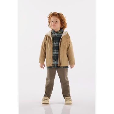 Imagem de Jaqueta Infantil Masculina com Capuz Forrado e Forro em Malha Soft Up Baby-Masculino