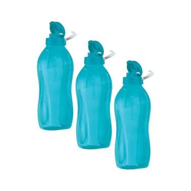 Imagem de Kit 3 Garrafas de Água Tupperware Eco Tupper Acqua 2L