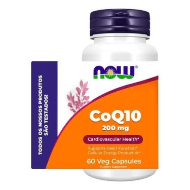 Imagem de Coq10 Coenzima Q10 200 Mg 60 Cápsulas Vegetais Now Foods - Congratulat