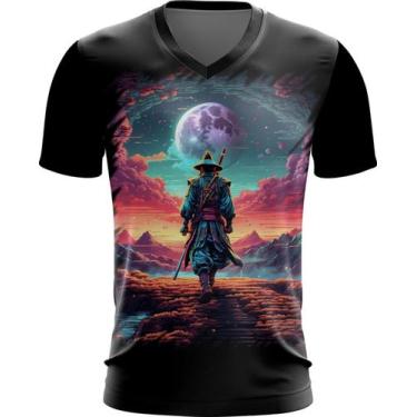 Imagem de Camiseta Gola V Samurai Ronin Sunset Sem Mestre 5 - Kasubeck Store®, I