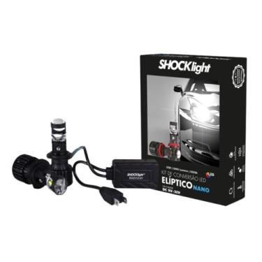 Imagem de Kit Eliptico Nano H7 5000 Lumens 12V 6500K Shocklight - SLL-H7EP