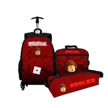 Imagem de Kit Mochila Bolsa, Lancheira Térmica e Estojo Escolar Infantil Persona