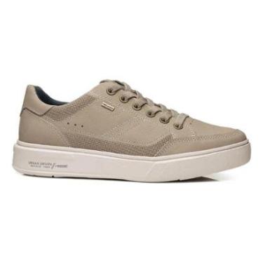 Imagem de Sapatênis Pegada Masculino Couro Levitech Areia-Masculino